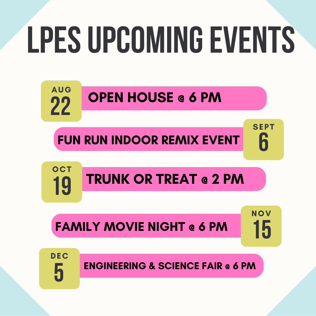  LPES Upcoming Events